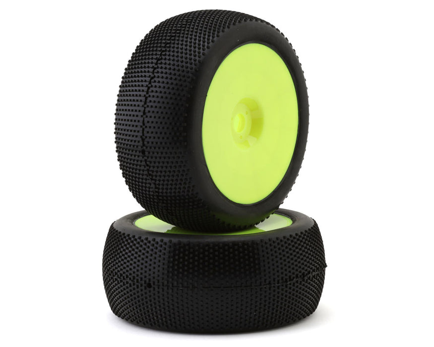 Raw Speed RC SuperMini 1/8 Truggy Pre-Mounted Tires (Yellow) (2)