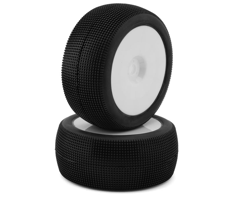 Raw Speed RC Mach One 1/8 Truggy Pre-Mounted Tires (White) (2)