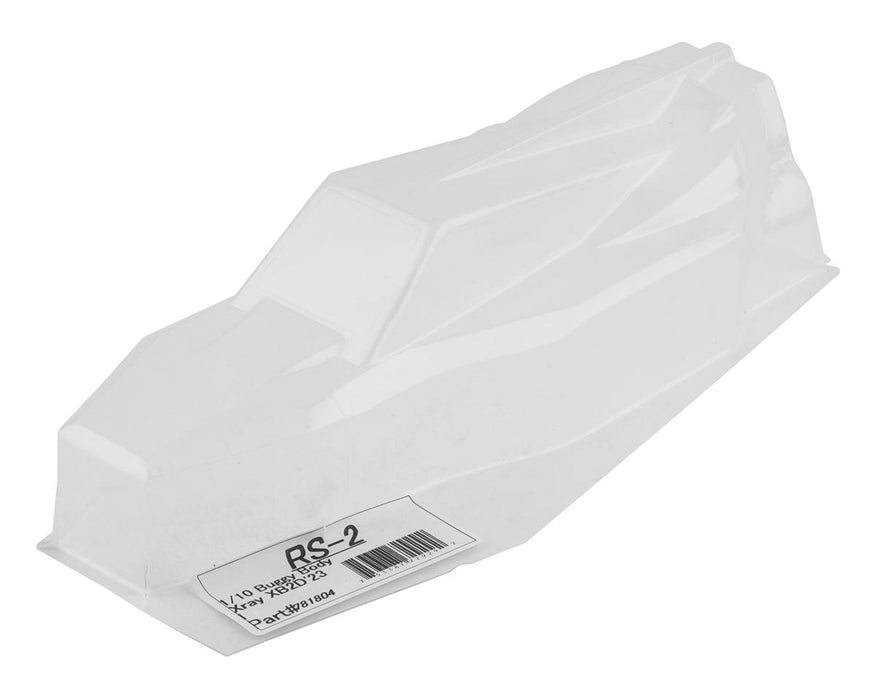 Raw Speed RC Xray XB2D'23 1/10 Buggy RS-2 Body (Clear)