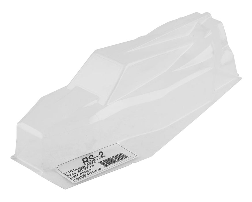 Raw Speed RC Xray XB2D'23 1/10 Buggy RS-2 Body (Clear) (Lightweight)