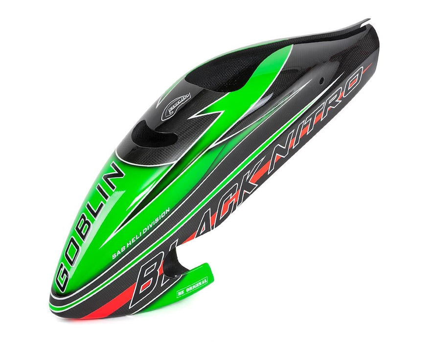 SAB Goblin Black Nitro Canomod Airbrush Canopy (Green/Carbon)
