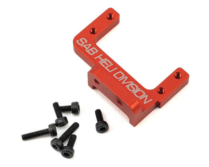 SAB Goblin Aluminum Back Servo Support (Red)