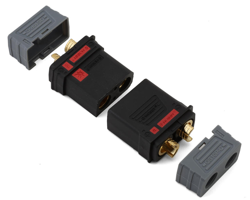 Samix QS10P Anti-Spark Connectors (Black) (1 Male/1 Female)
