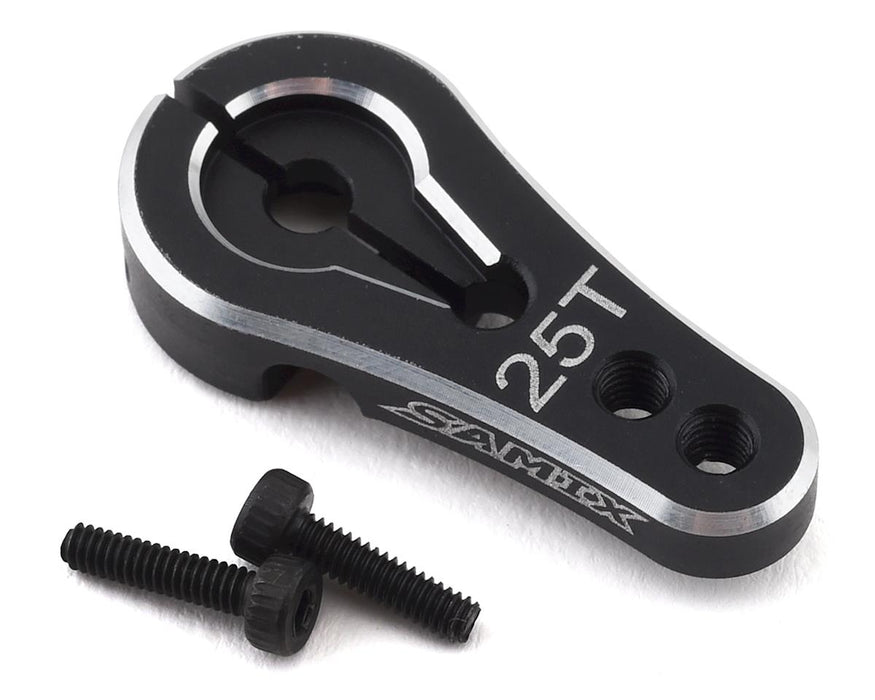 Samix Element Enduro Aluminum Servo Horn (25T-ProTek/Futaba) (Black)