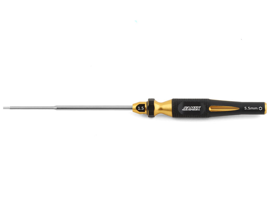 Samix FCX24 2-in-1 Hex Wrench/Nut Driver (Gold) (1.5mm Hex/5.5mm Nut)