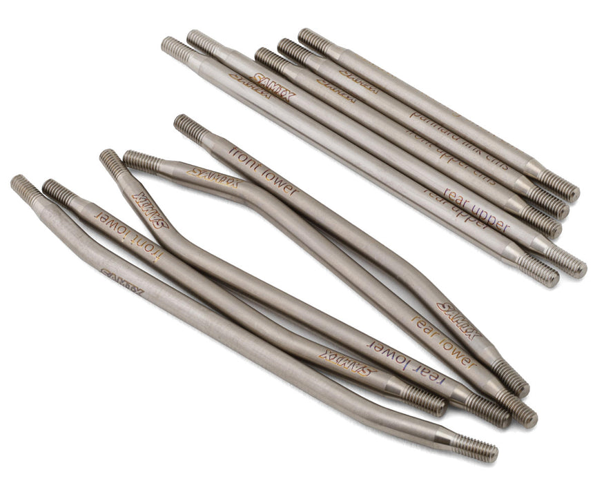 Samix SCX10 Pro Titanium High Clearance Links (10) (Chassis Mounted Servo)