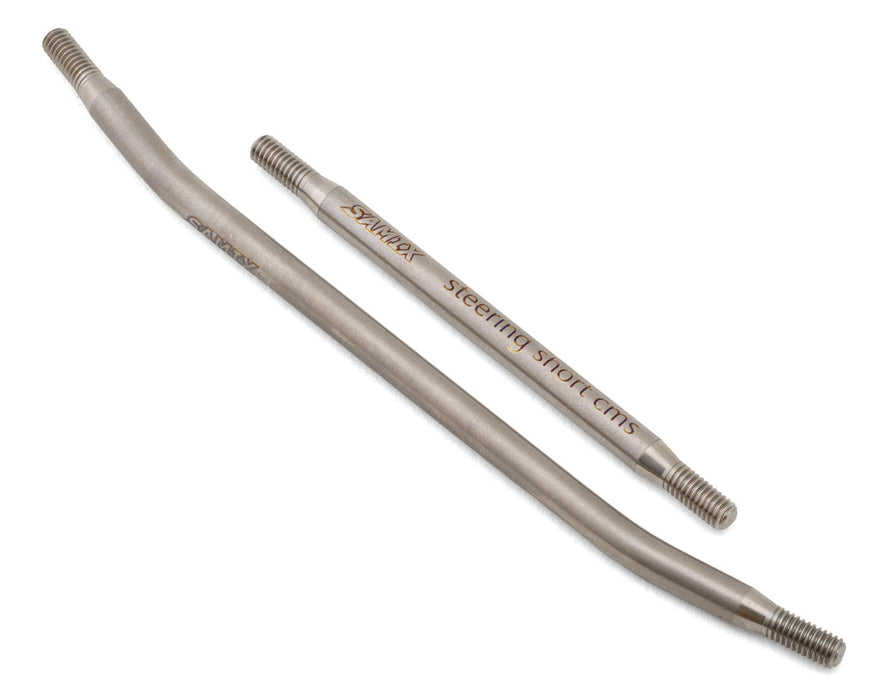 Samix SCX10 Pro Titanium Steering Links (2) (Chassis Mounted Servo)