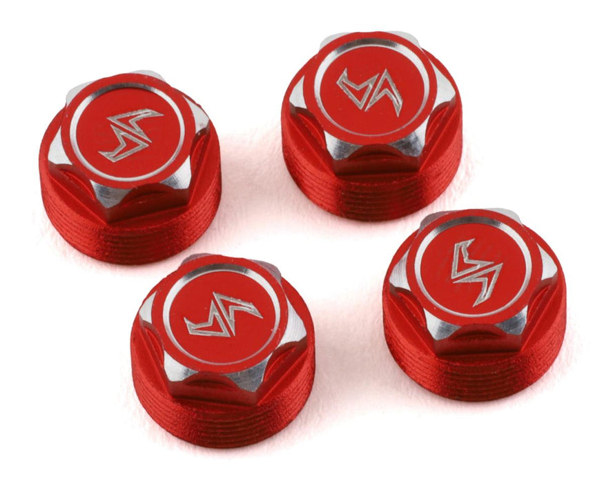 Samix SCX24 Aluminum Scale Wheel Hub (Red) (4)