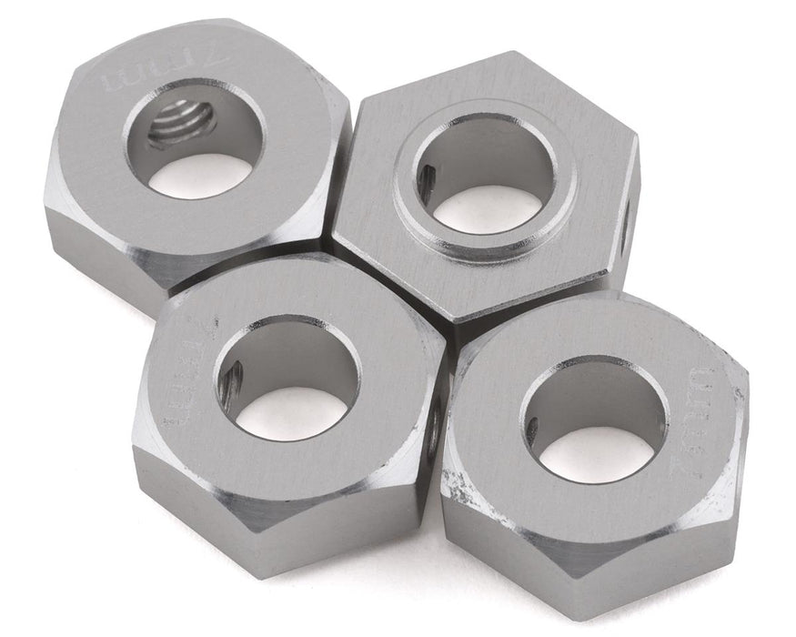 Samix SCX-6 Aluminum Hex Adapter (Silver) (4) (7mm)