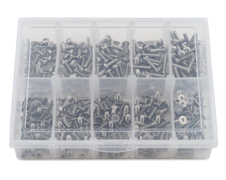 Samix Stainless Steel M3 Screw Set w/Storage Box (Silver) (350)