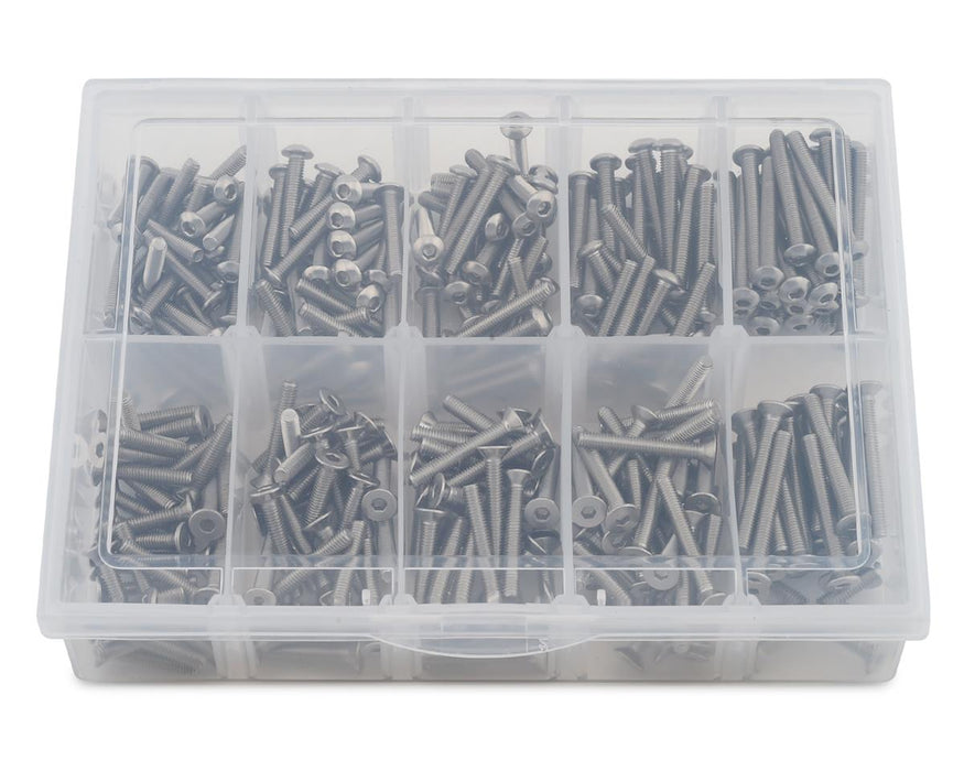 Samix Long Stainless Steel M3 Screw Set w/Plastic Box (Silver) (300)