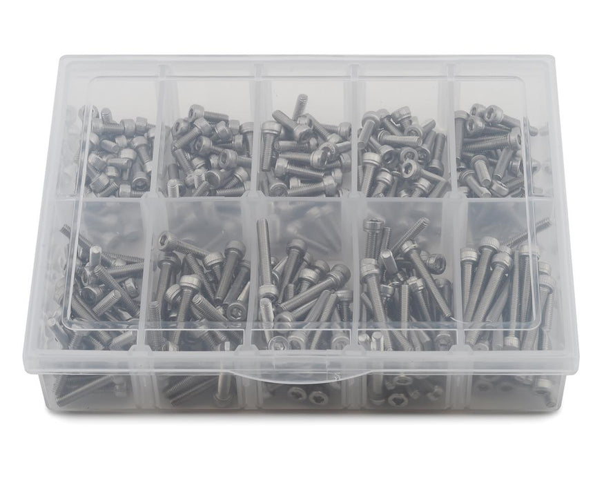 Samix Stainless Steel M3 Screw Set w/Plastic Box (Cap Head) (Silver)
