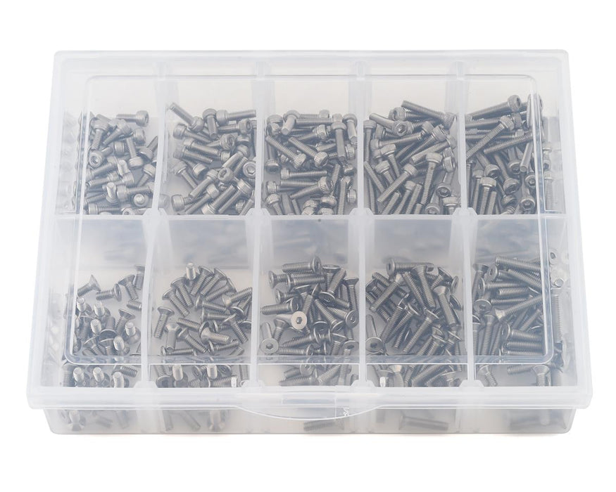 Samix Stainless Steel M2.5 Screw Set w/Plastic Box (Silver) (350)