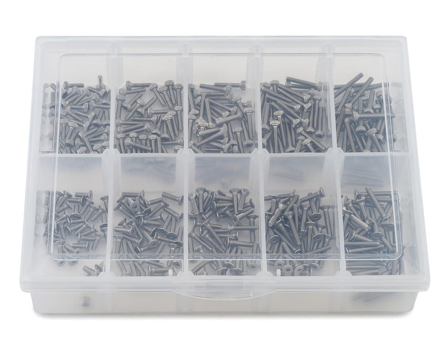 Samix Stainless Steel M2 Screw Set w/Plastic Box (Silver) (350)
