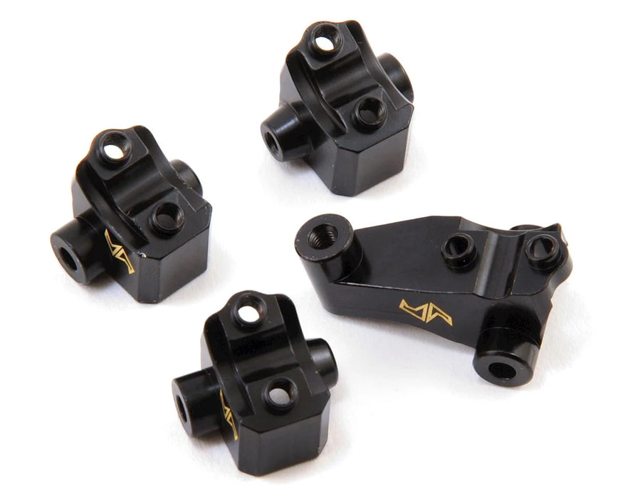Samix Brass Lower Shock/Link Mounts for Traxxas TRX-4 (Black) (4) (45g)
