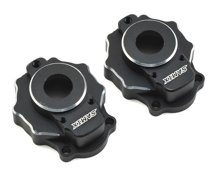 Samix Aluminum Portal Cover for Traxxas TRX-4 (Black)