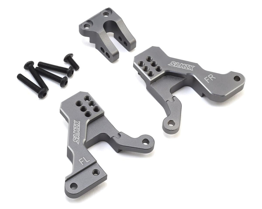 Samix Aluminum Front Shock Plate for Traxxas TRX-4 (Grey)