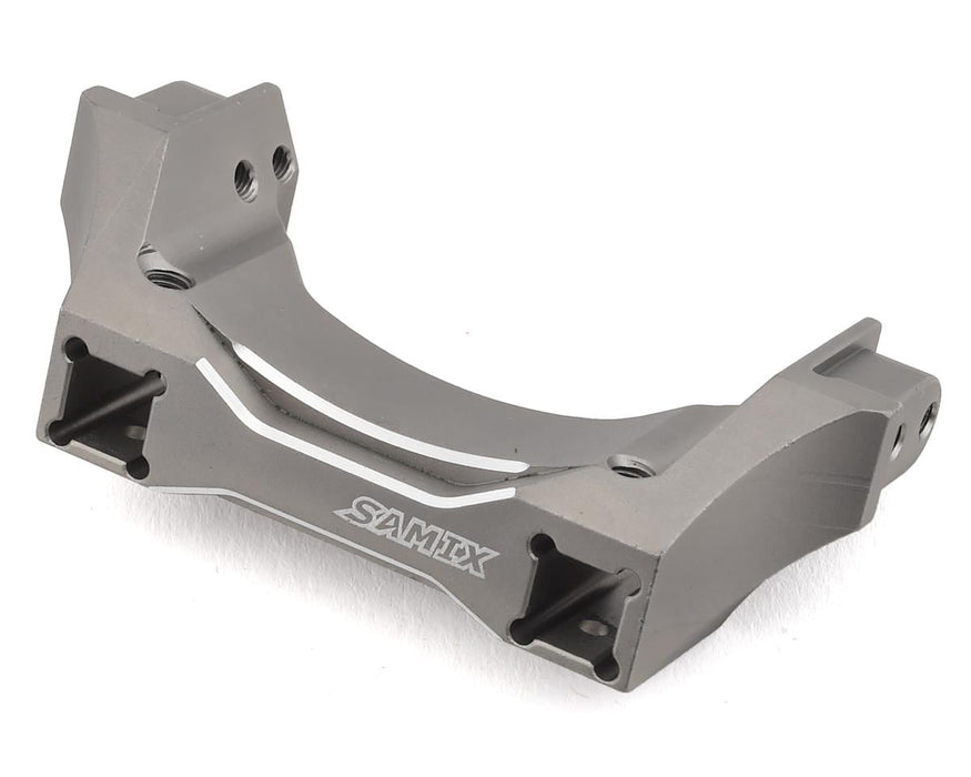 Samix Aluminum Rear Bumper Mount Set for Traxxas TRX-4 (Grey)