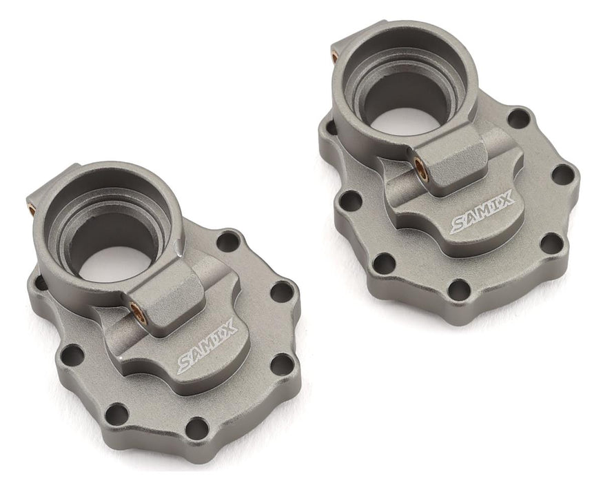 Samix Aluminum Rear Portal Drive Housing for Traxxas TRX-4 (Grey)