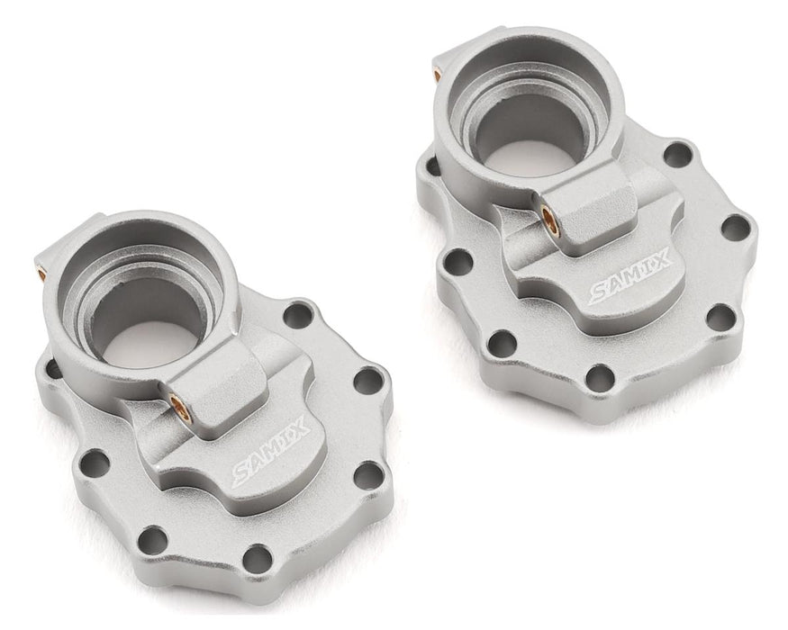 Samix Aluminum Rear Portal Drive Housing for Traxxas TRX-4 (Silver)
