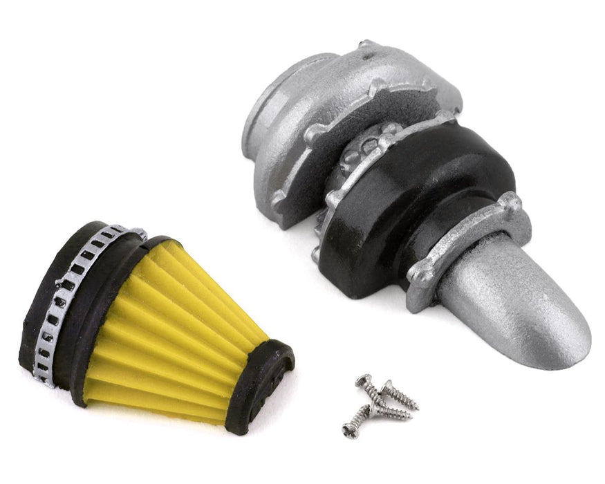 Sideways RC Half Turbo 2 w/Cone Filter (Yellow)