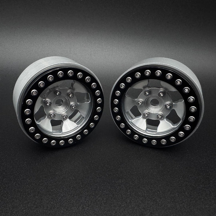 Reefs "GRANITE" 1.9" Beadlock Wheels w/ Reef Hubs & Rings (2)