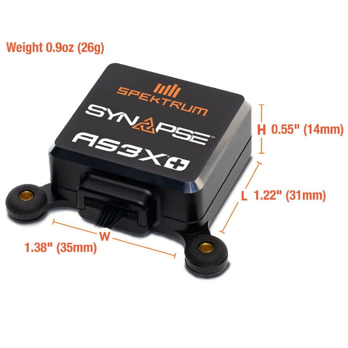Spektrum AR20410T 20-Channel Receiver with Synapse AS3X+ Module