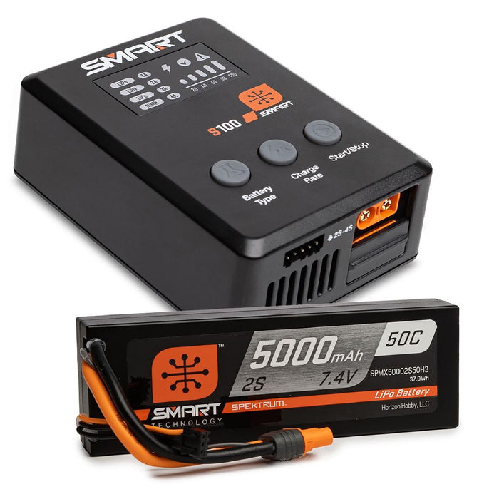 Spektrum Powerstage Surface Bundle: 5000mAh 2S IC3 & S100