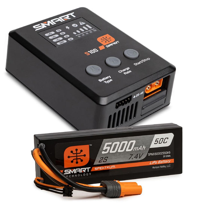 Spektrum Powerstage Surface Bundle: 5000mAh 2S IC5 & S100