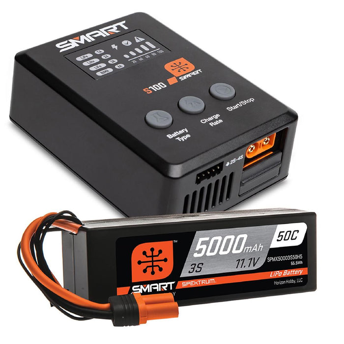 Spektrum Powerstage Surface Bundle: 5000mAh 3S IC5 & S100