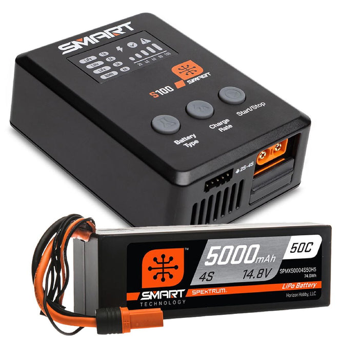 Spektrum Powerstage Surface Bundle: 5000mAh 4S IC5 & S100