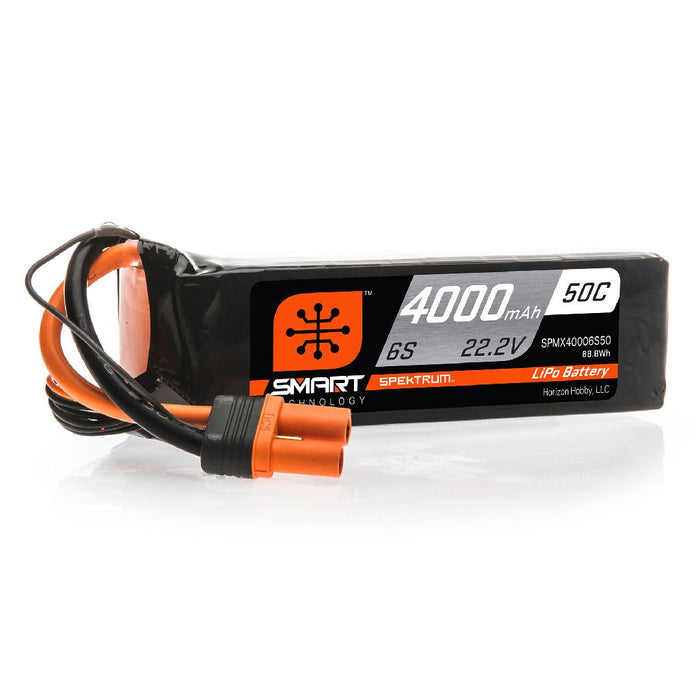 Spektrum 4000mAh 6S 22.2V 50C Smart LiPo IC5