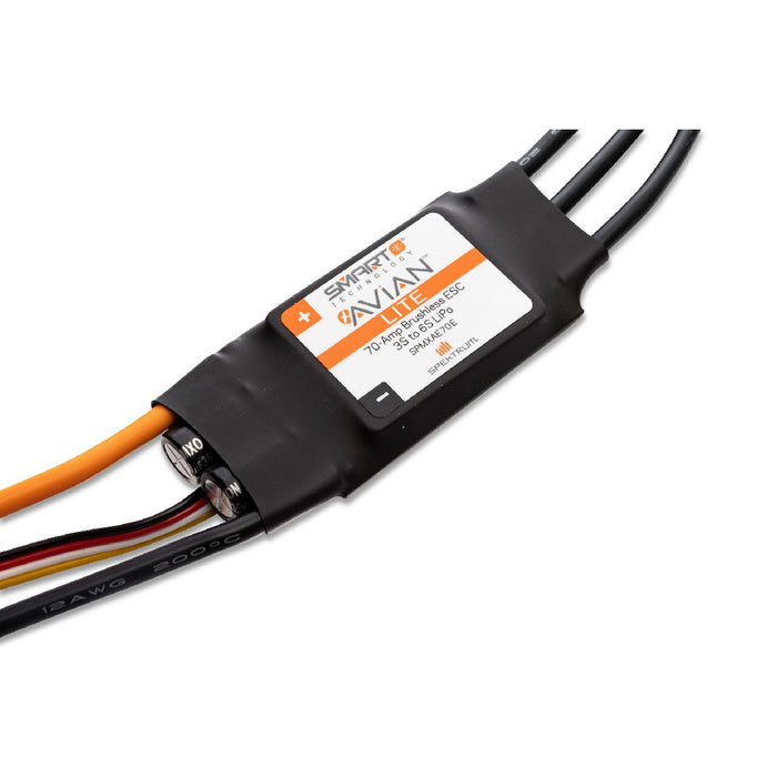 Spektrum Avian 70-Amp Smart Lite Brushless ESC, 3S-6S: IC3