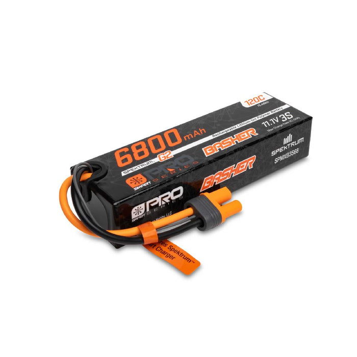 Spektrum 6800mAh 3S 11.1V Smart Pro Basher LiPo 120C IC5