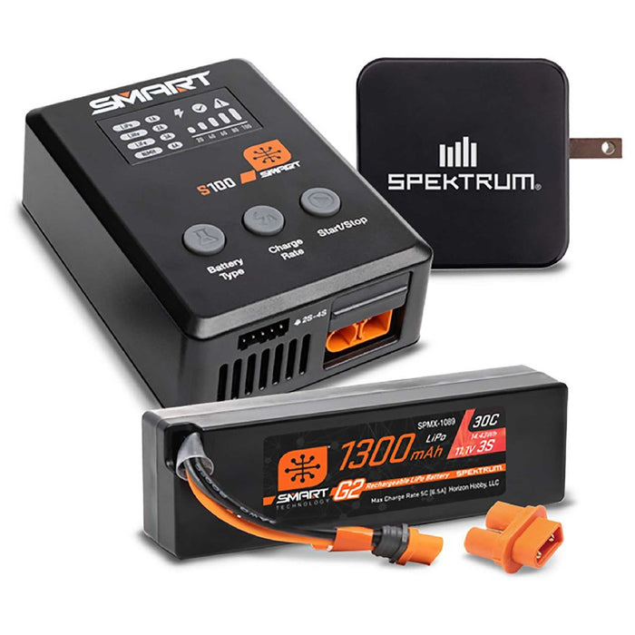 Spektrum Smart Powerstage Bundle: 1300mAh 3S & S100