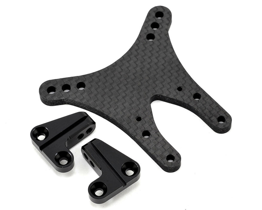 ST Racing Concepts DEX210 4mm Graphite Front Shock Tower (Black)