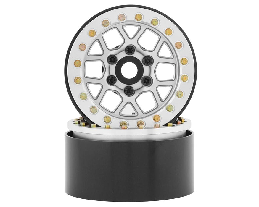 SSD RC 1.9"" Boxer Beadlock Wheels (Silver)