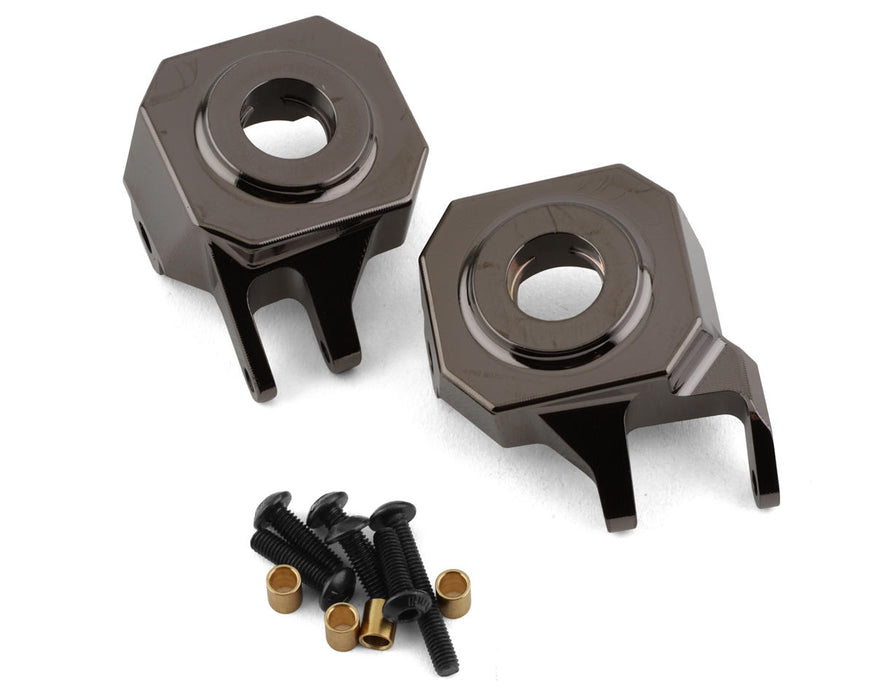 SSD RC VS4-10/VRD Straight Axle Brass Knuckles (Gunmetal) (2) (142g)