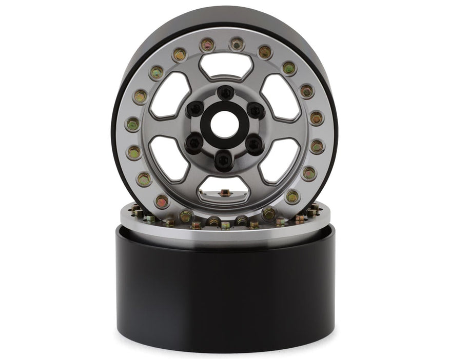 SSD RC 1.9” Vision Beadlock Wheels (Silver)