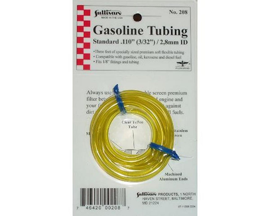 Sullivan Gas Tubing, 3', Medium, 3/32", Yellow