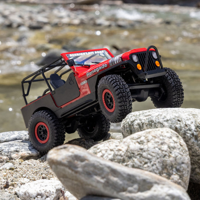 Axial 1/30 SCX30 Jeep CJ-7 Renegade 4X4 RTR - Genright Red