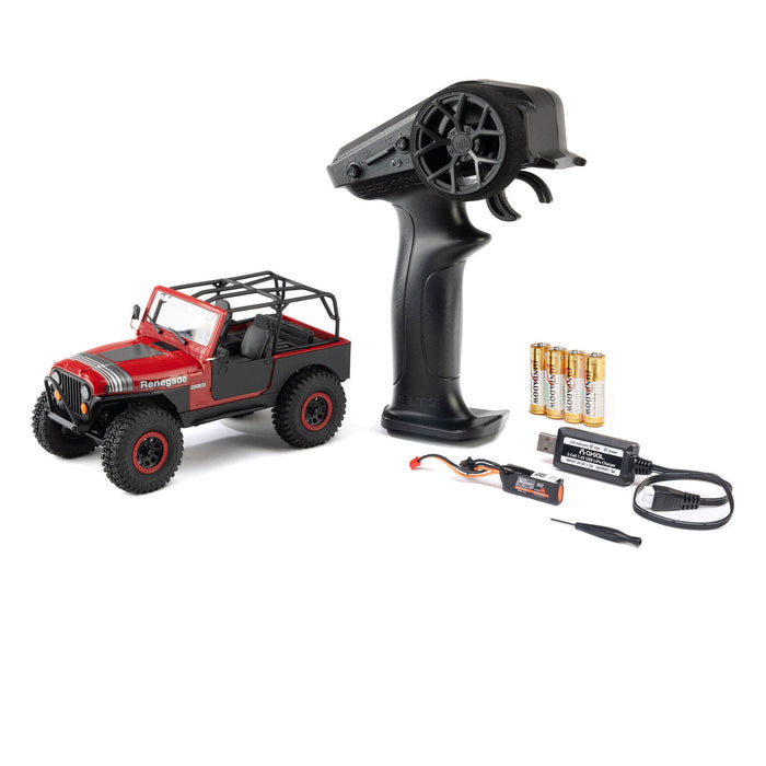 Axial 1/30 SCX30 Jeep CJ-7 Renegade 4X4 RTR - Genright Red