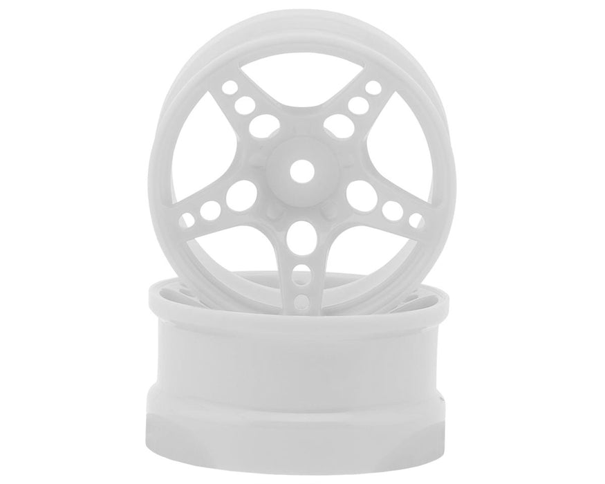 24K RC Technology 1/10 R-Fighter Drift Wheels (White) (2) (8mm Offset)