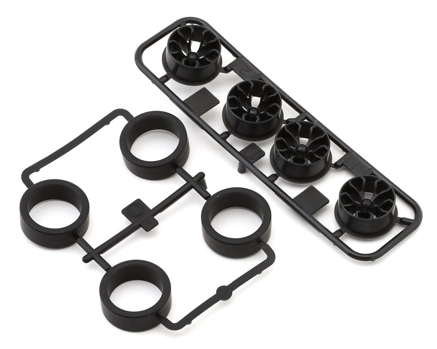 Tamiya JR Mini 4WD 26mm Super Hard Low Profile Tires (Black) (4)