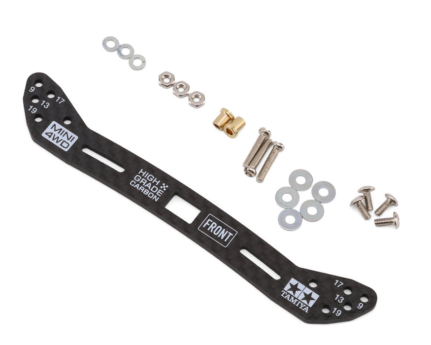 Tamiya JR Mini 4WD 2mm HG Carbon Fiber Wide Front Plate