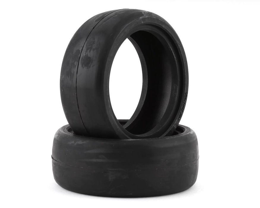 Tamiya Reinforced Rubber 1/10 TC Racing Tires (24mm) (2) (Hard)