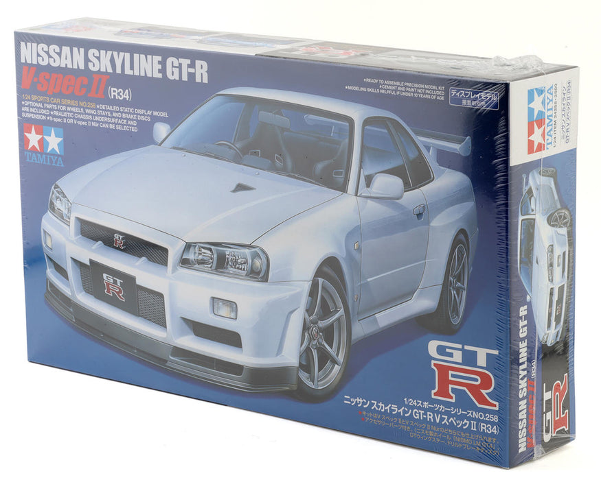 Tamiya 1/24 Scale GT-R R34 Nissan Sykline Model Kit