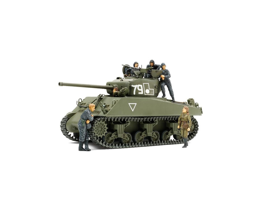 Tamiya 1/35 WWII M4A2 Sherman Tank & Crew Plastic Model Kit