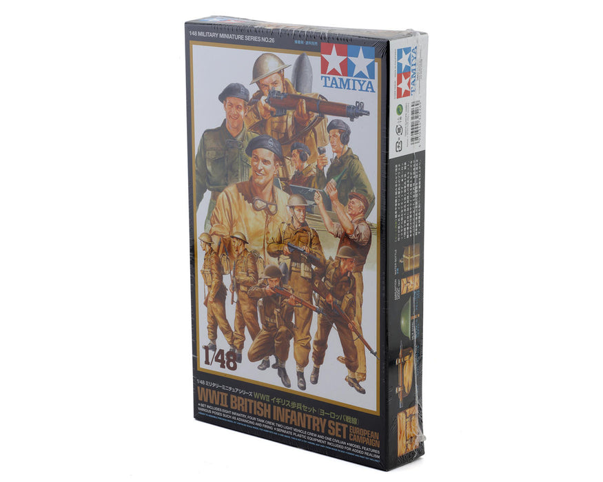 Tamiya 1/48 WWII British Infantry Figures Plastic Model Kit