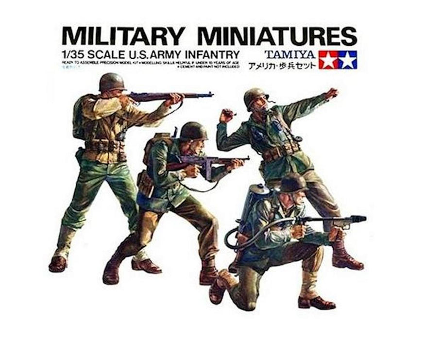 Tamiya 1/35 US Army Infantry Figure Set (4)